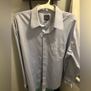 Light blue size 17.5 Jos A Bank dress shirt